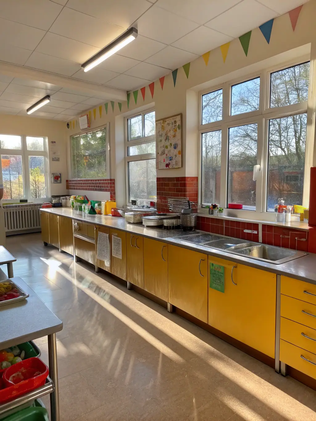 A high-definition photo showcasing a sparkling clean kitchen after a deep cleaning service, with attention to detail on spotless countertops and appliances, emphasizing the thoroughness of Cleanup Station LLC's deep cleaning.
